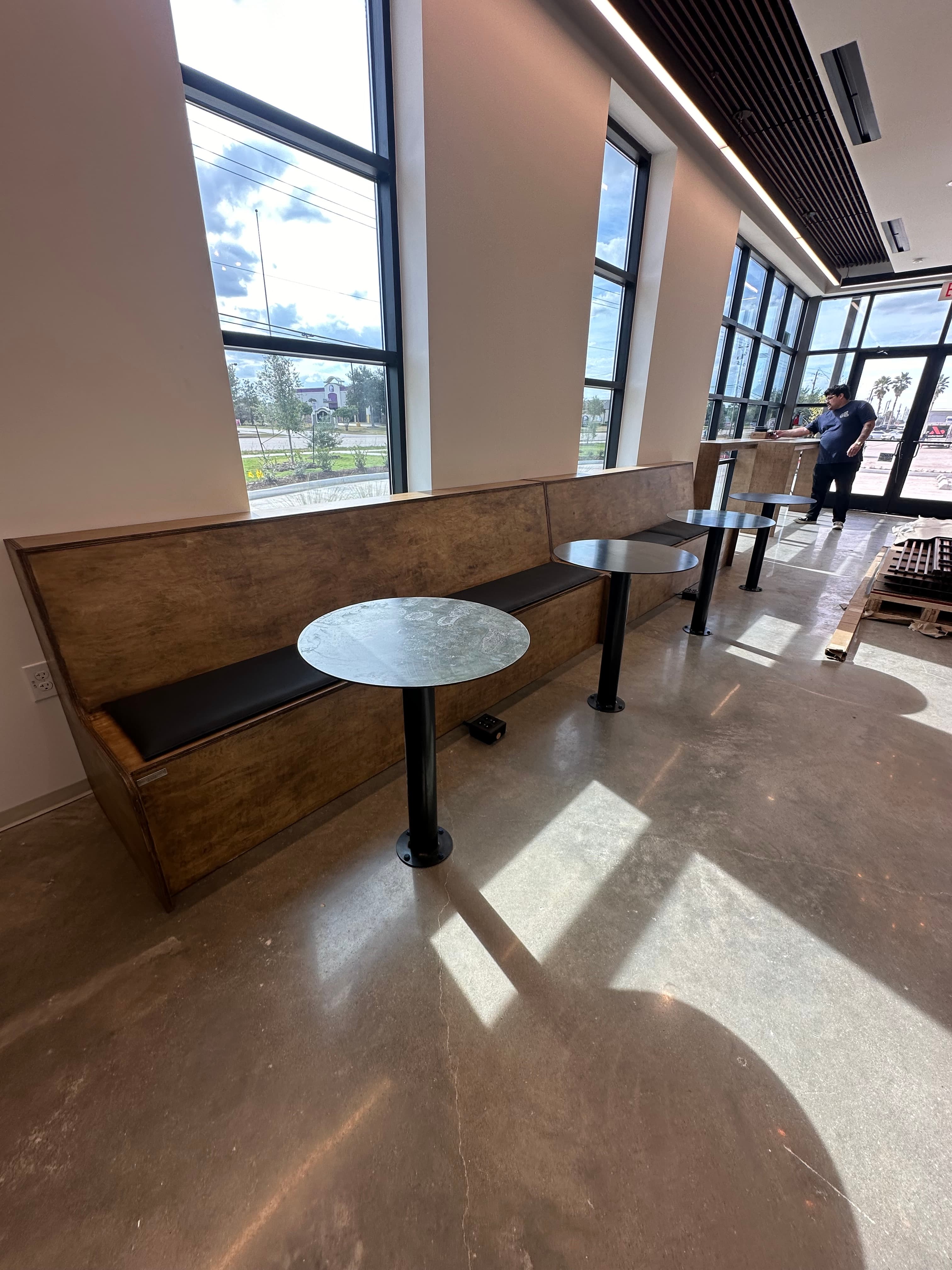 Chevron dining table