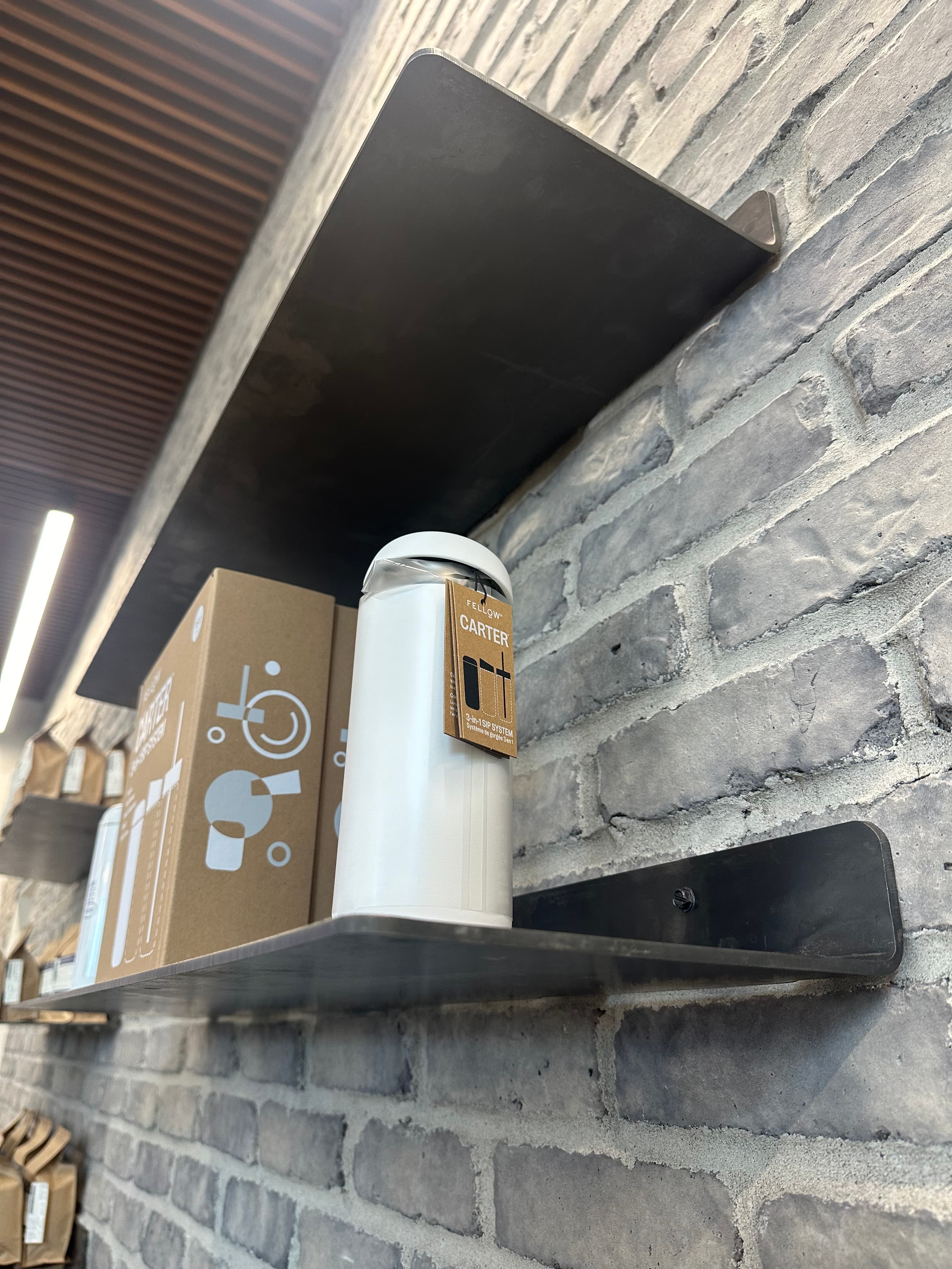 Steel shelving system